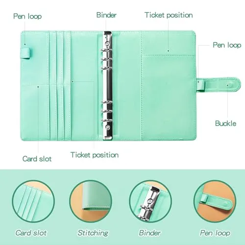 100 Envelopes Money Saving Challenge, A5 Savings Challenges Book Budget Binder with Cash Envelopes Erasable Tracker, Easy and Fun Way to Save $500 $5050 $10000 (BGreen)