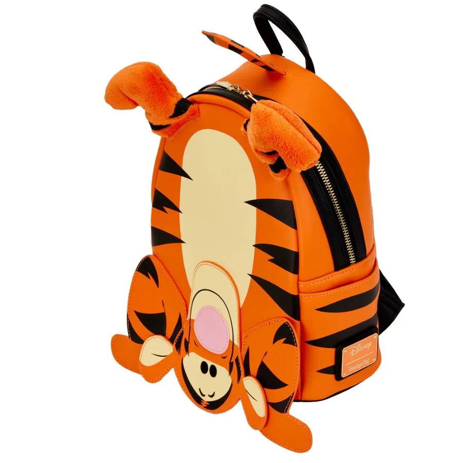 10" Disney : Winnie the Pooh - Tigger Faux Leather Mini Backpack Bag Loungefly