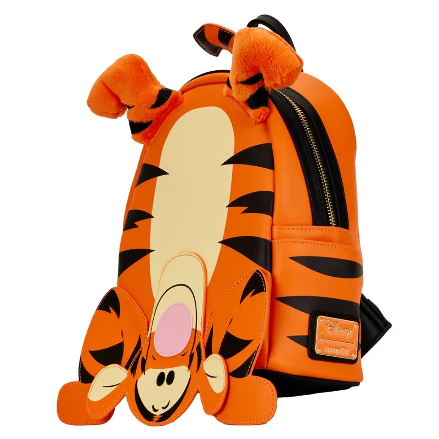 10" Disney : Winnie the Pooh - Tigger Faux Leather Mini Backpack Bag Loungefly