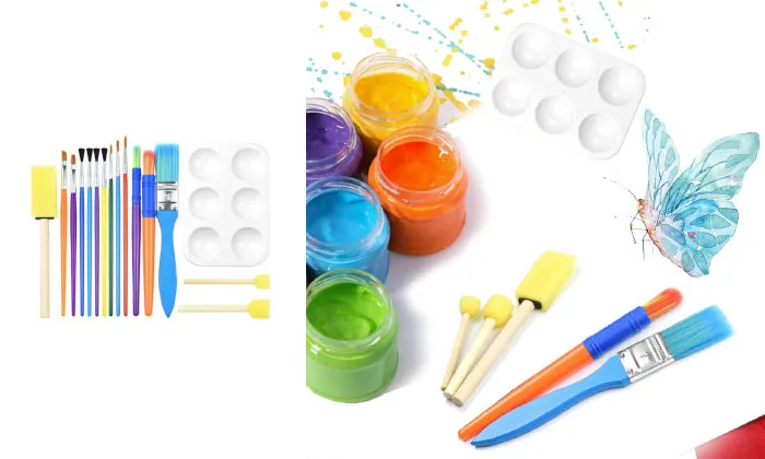 16 Piece Children Paintbrushes