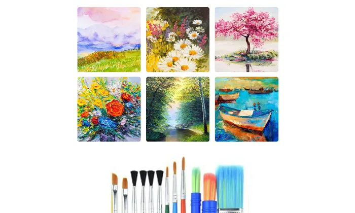 16 Piece Children Paintbrushes