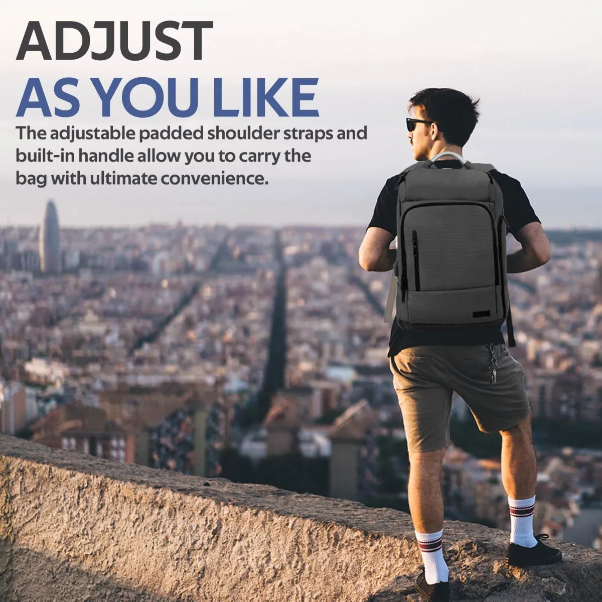 17.3" Professional Slim Laptop Backpack with Anti-Theft Handy Pocket