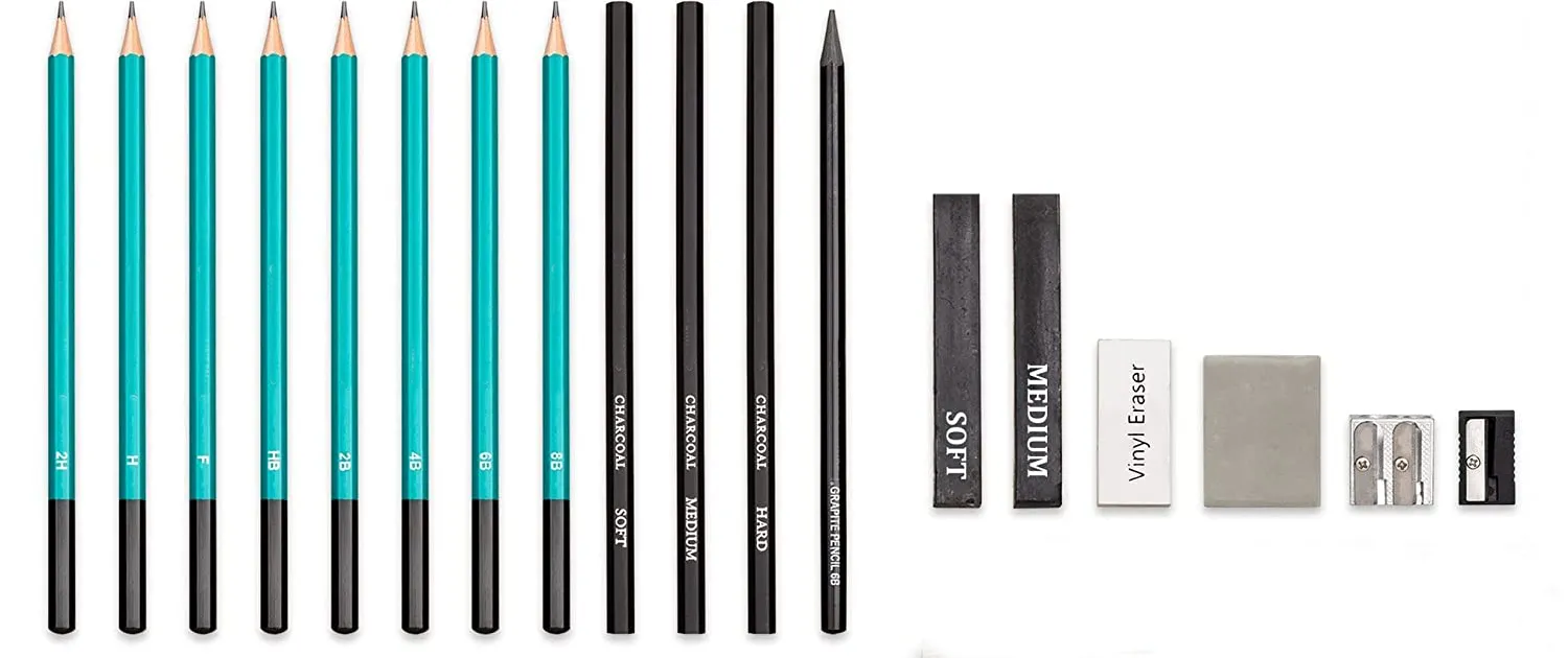 18-Piece Drawing Kit: The Perfect Gift for Aspiring Artists and Creatives