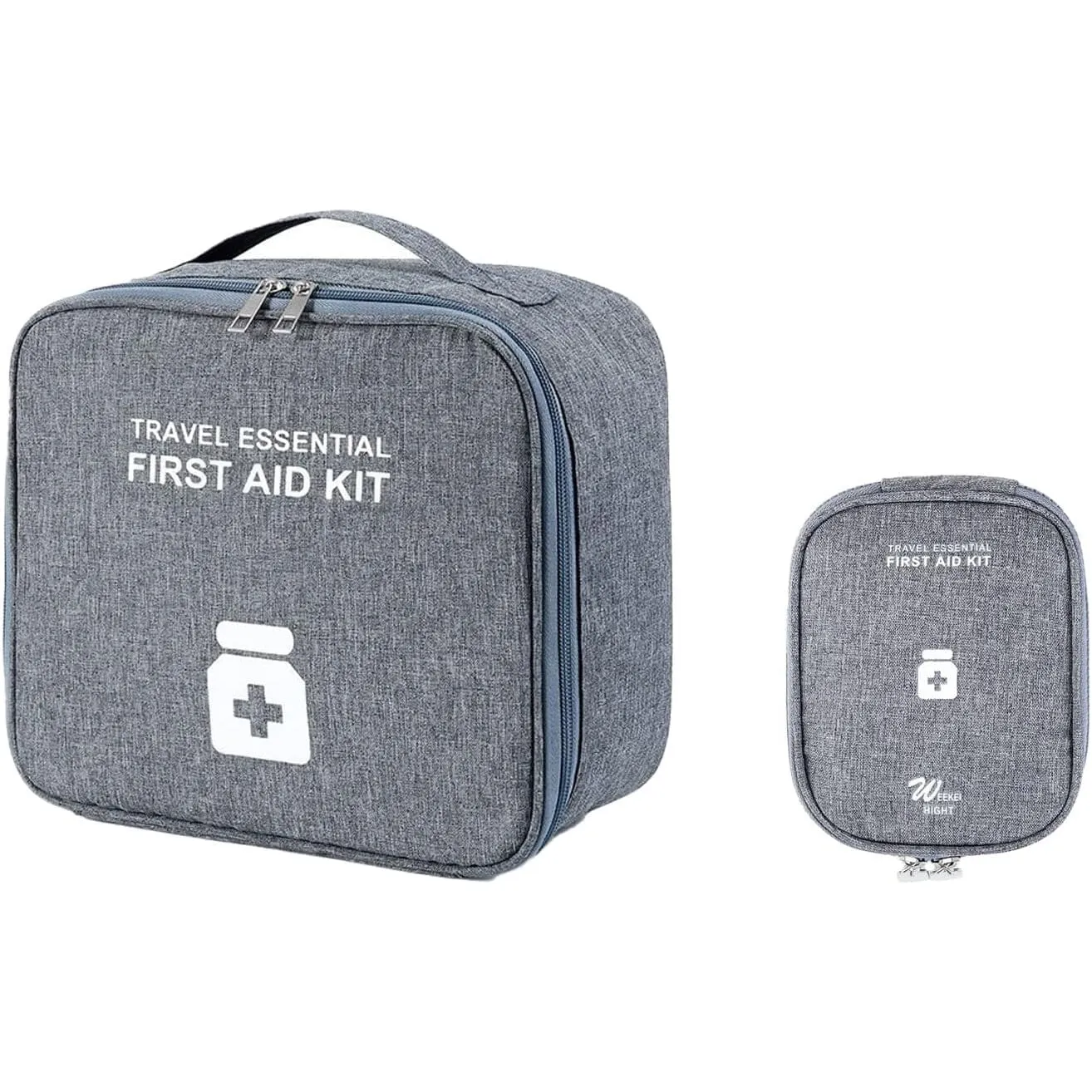 2-Pack: Household Medical Storage Bag with Outdoor Camping First Aid Kit Pill Case