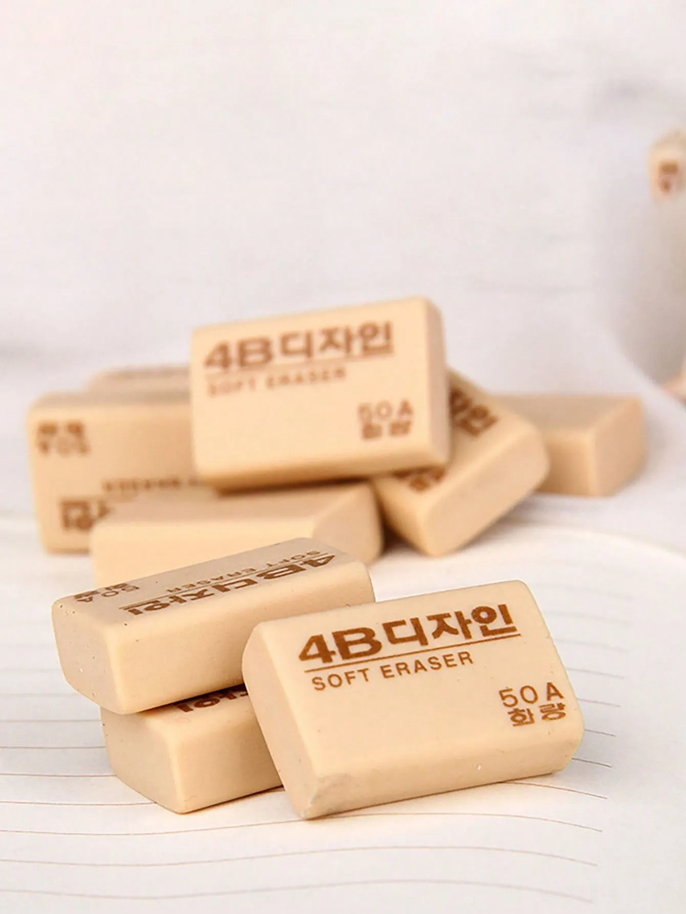 4pcs Professional 4B Eraser: Exam Use, Student Stationery, Drawing Specific