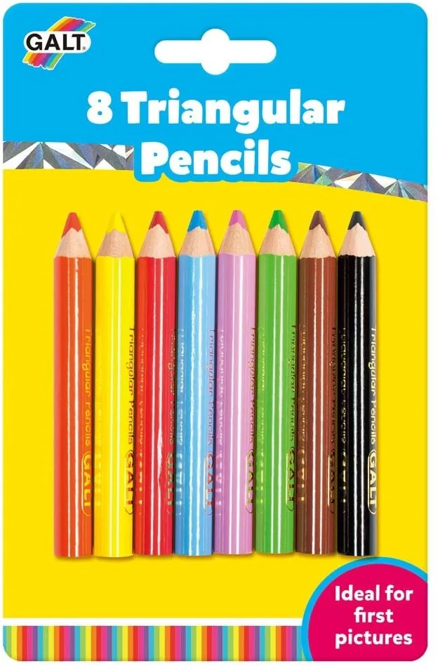 8 Chunky Triangular Pencils