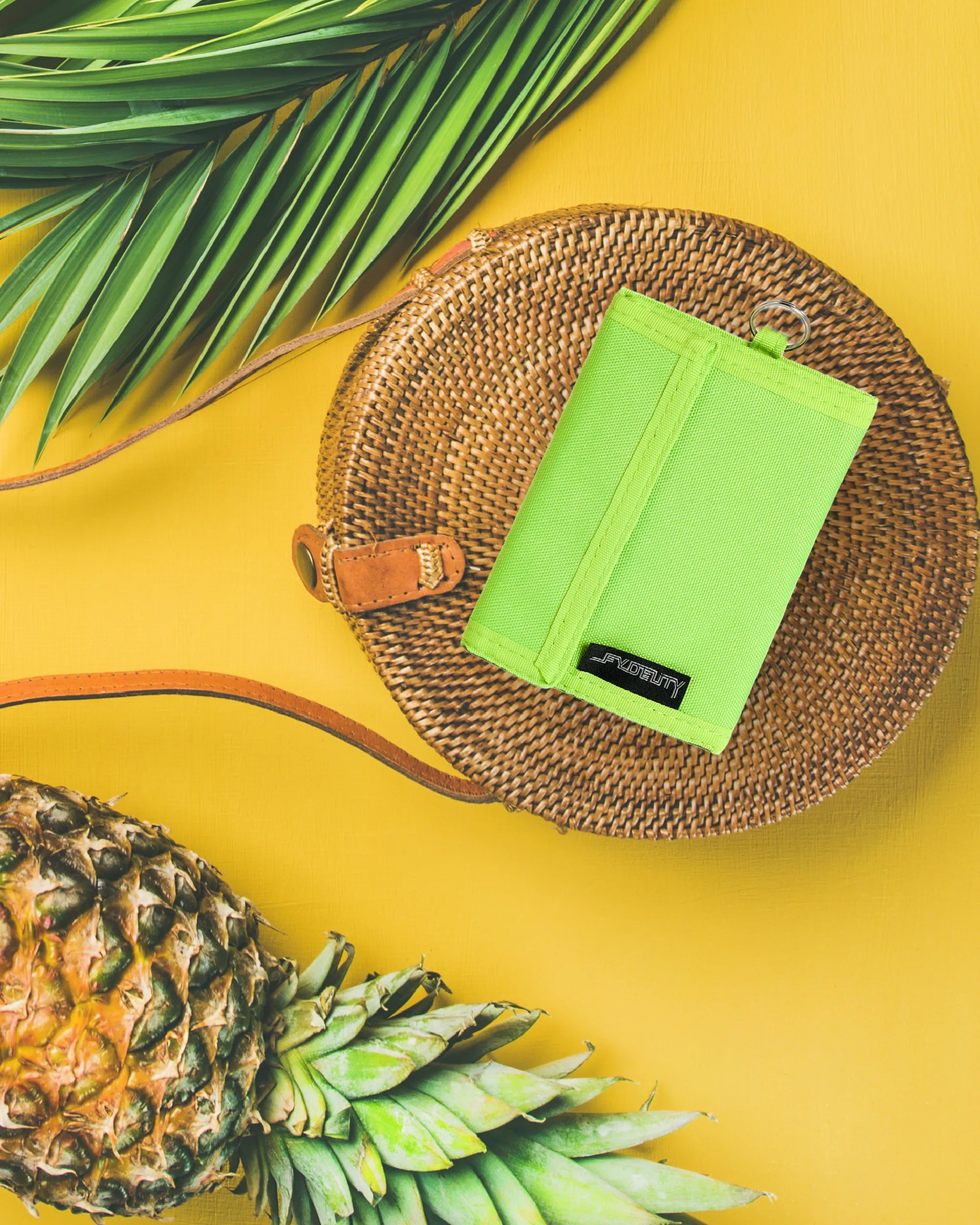 80's Wallet | Bi-Fold RFID | Neon Green