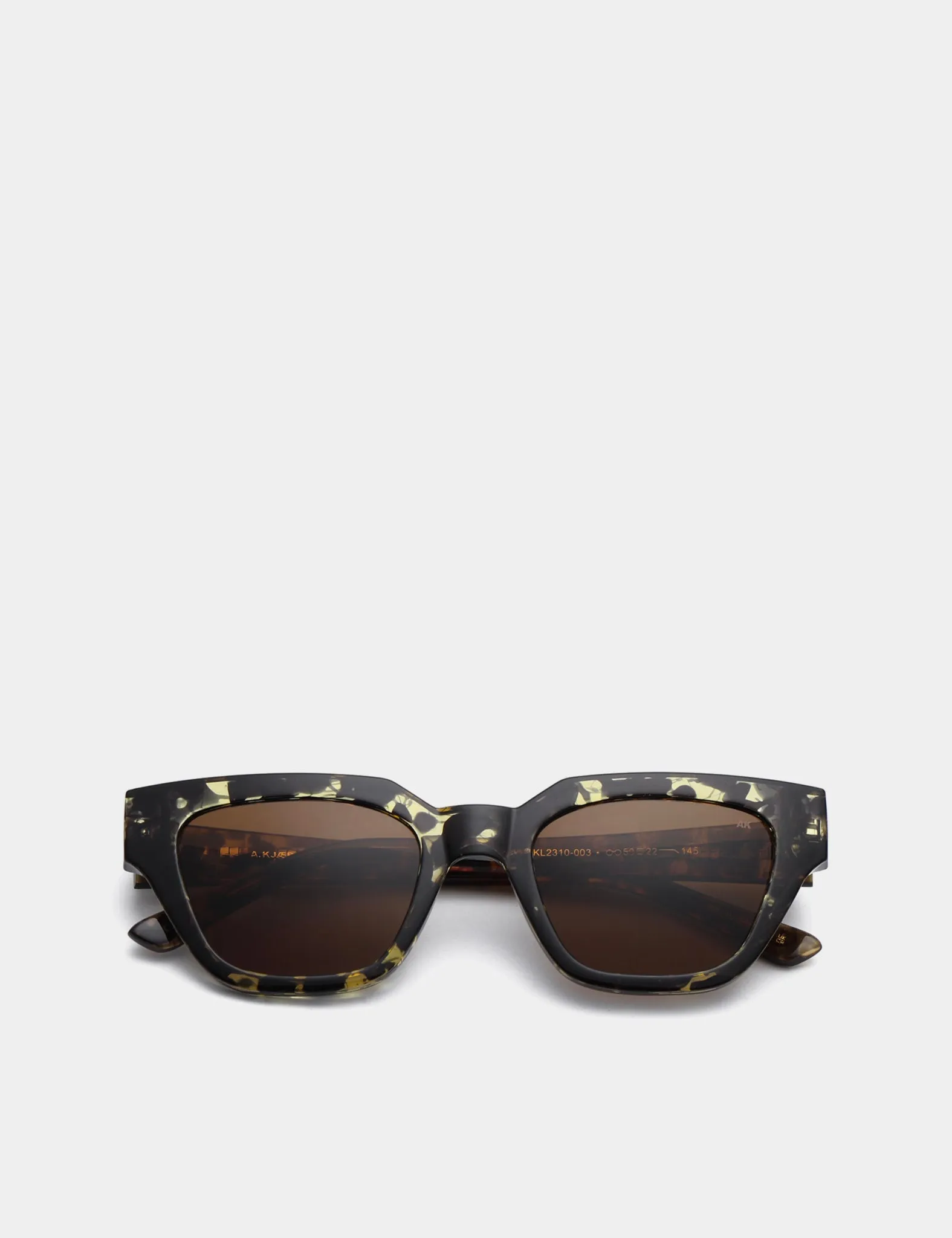 A. Kjaerbede Kaws Sunglasses - Black/Yellow Tortoise