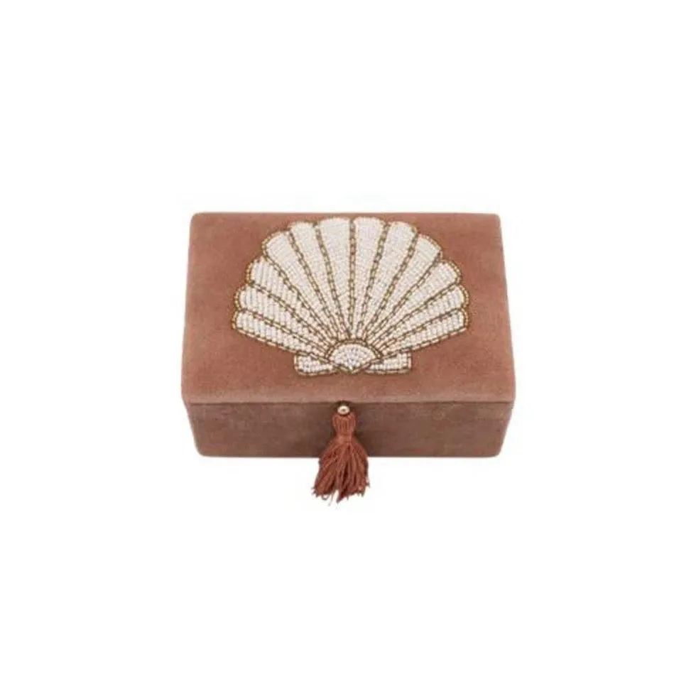 A-La Velvet box small Shell beads Pastel Pink