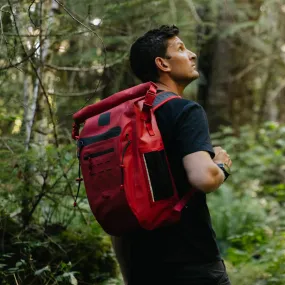 Adventure Waterproof Backpack 30L - Berry Red