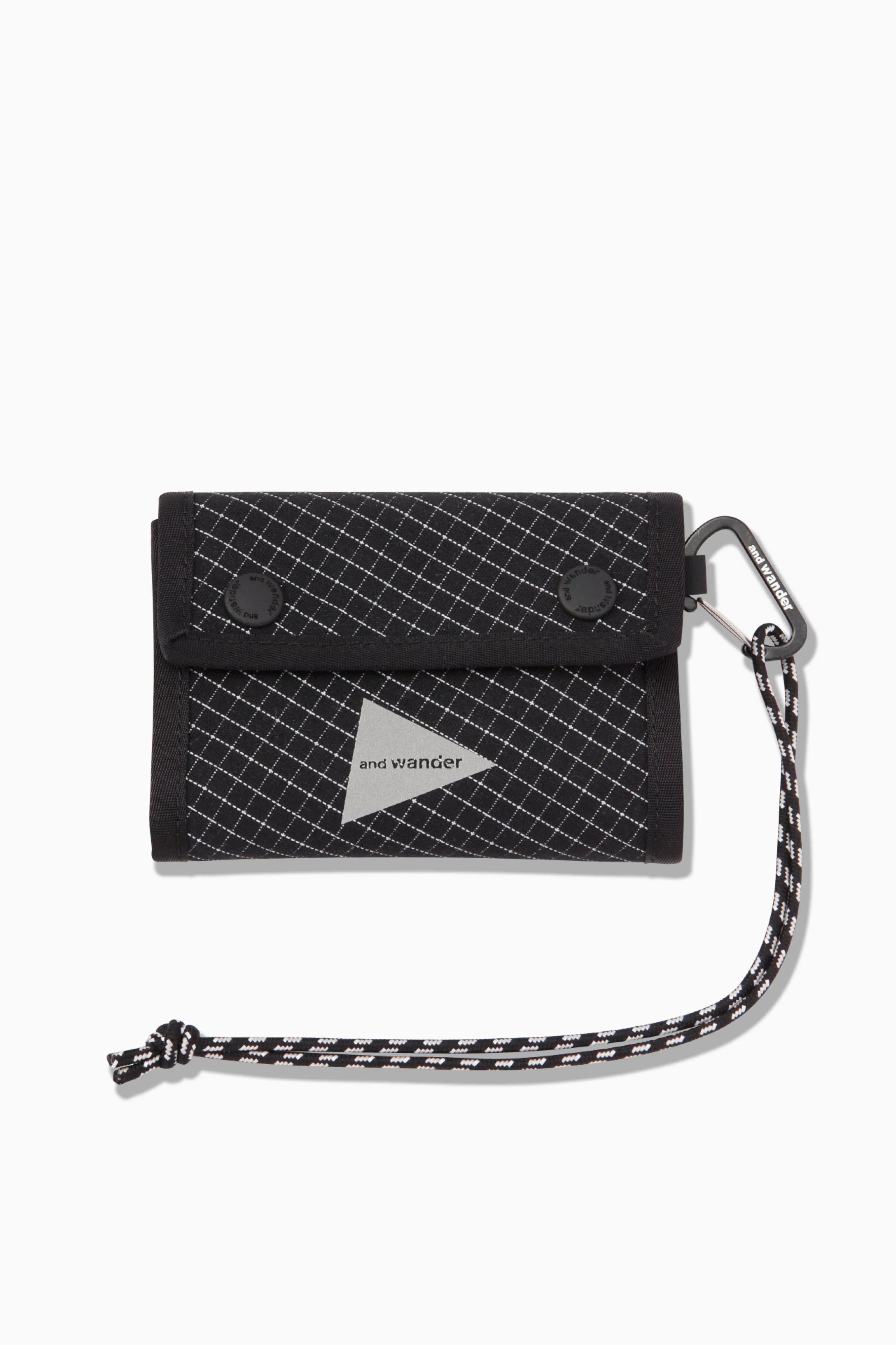 And Wander Reflective Rip Wallet - Black