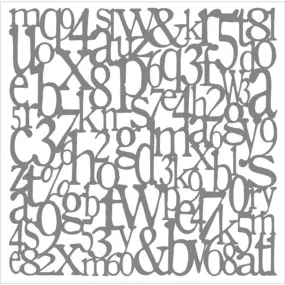 Andy Skinner Stencil  Alphabet 8X8