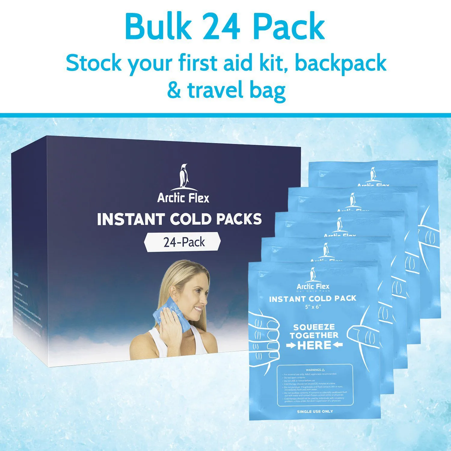 Arctic Flex Instant Cold Packs (set of 24)