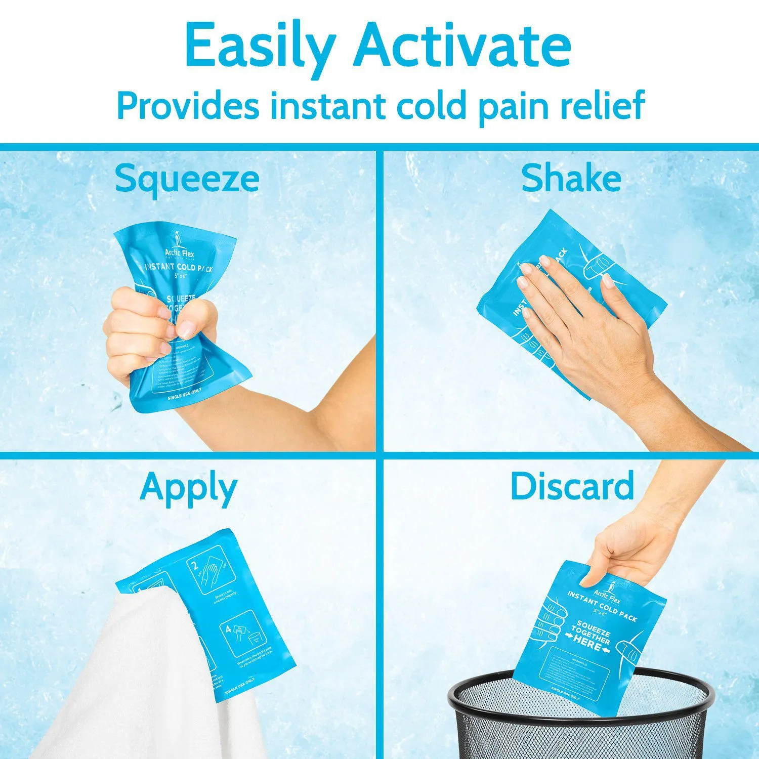 Arctic Flex Instant Cold Packs (set of 24)