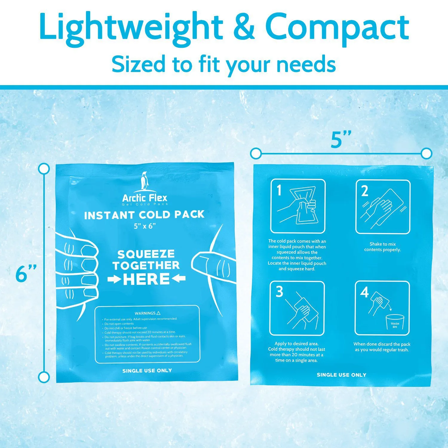 Arctic Flex Instant Cold Packs (set of 24)