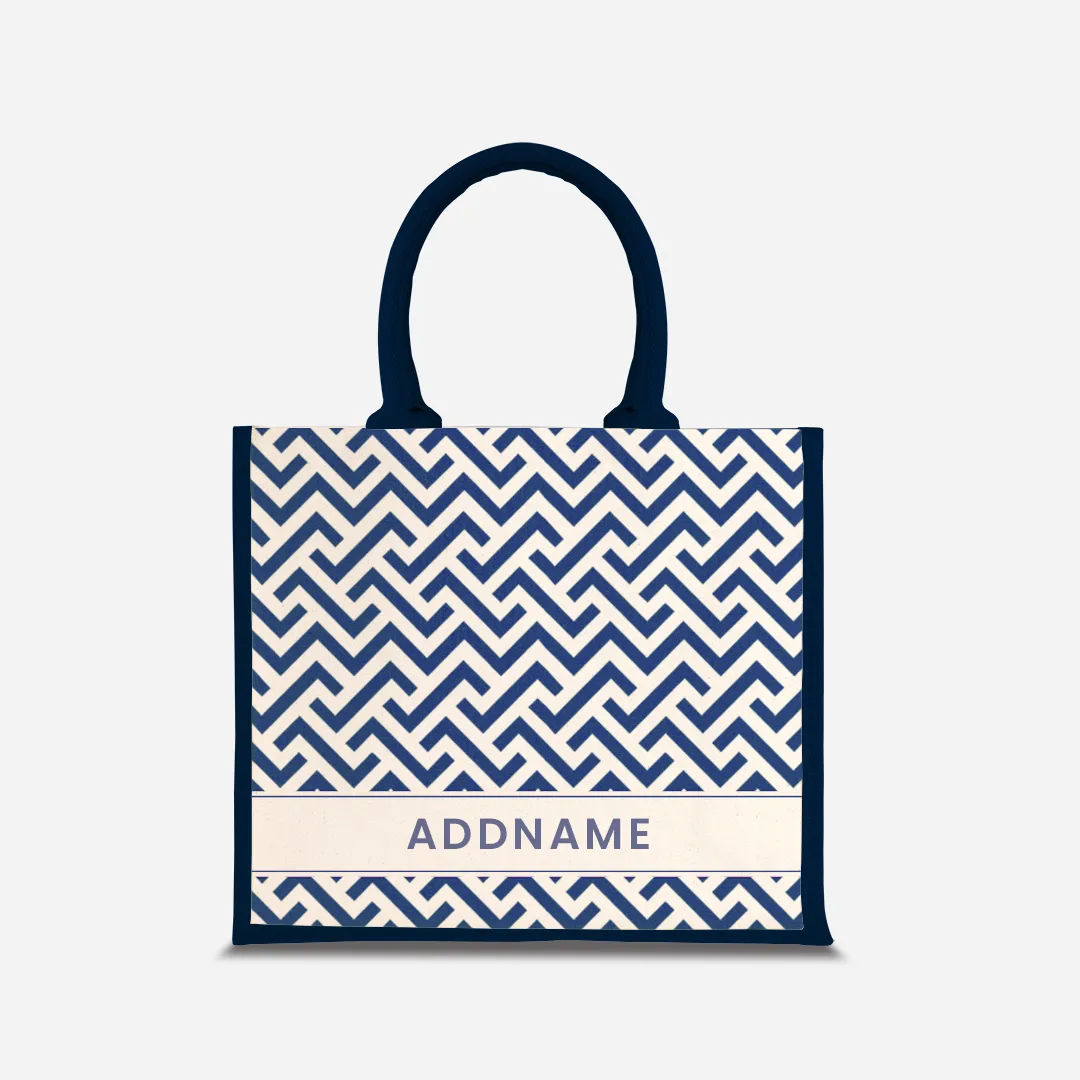 AUFBAU Series - Prussian Blue Jute Bags