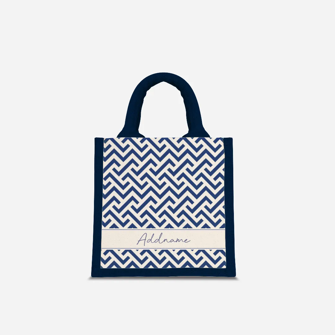 AUFBAU Series - Prussian Blue Jute Bags