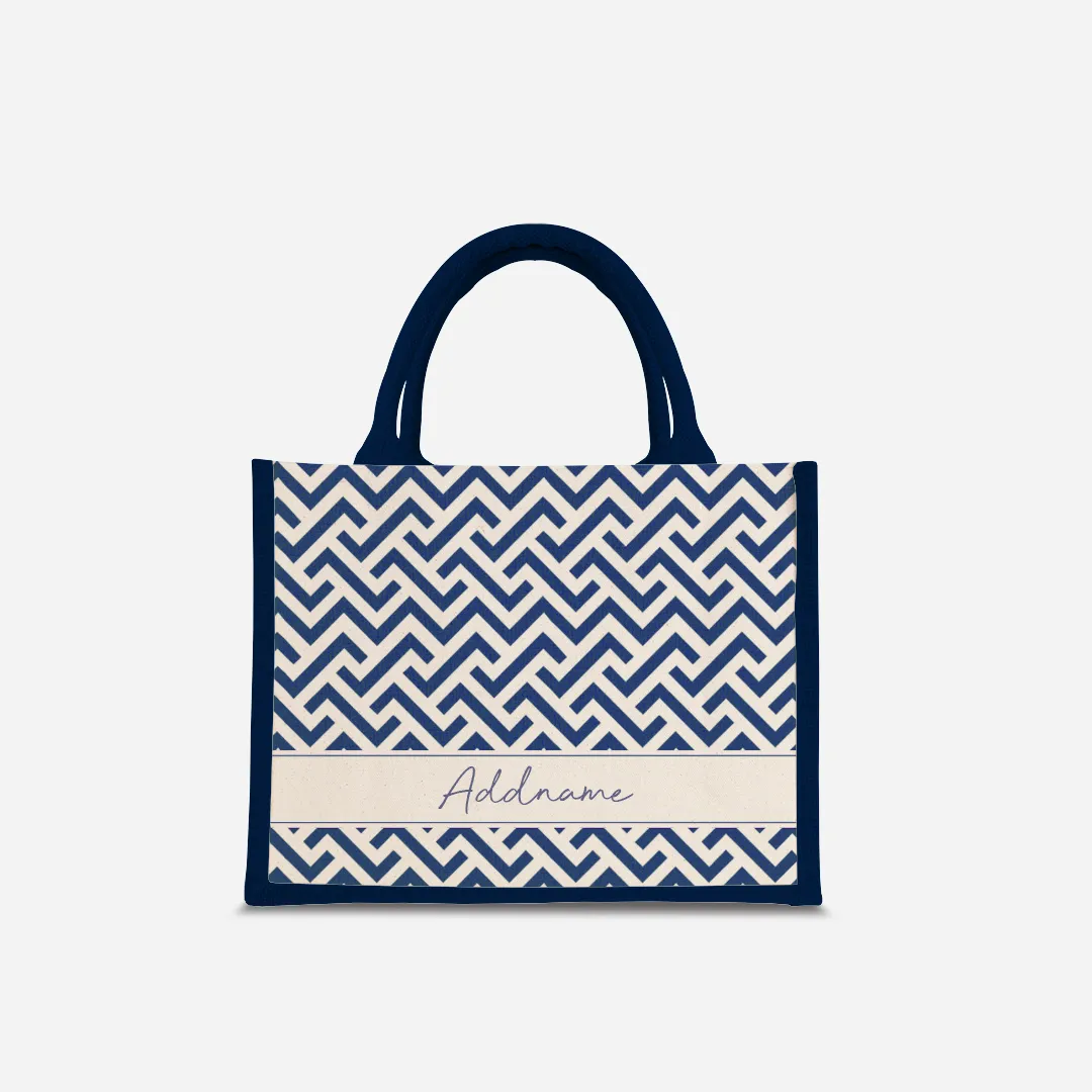 AUFBAU Series - Prussian Blue Jute Bags