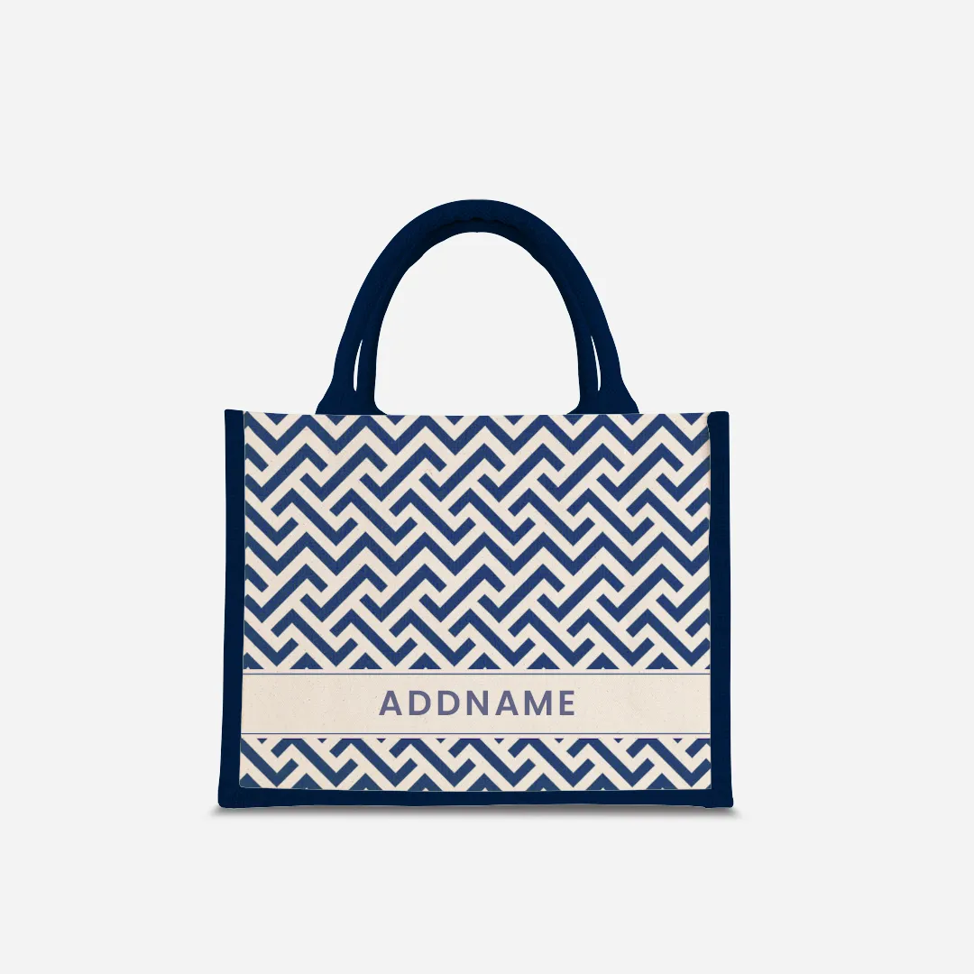 AUFBAU Series - Prussian Blue Jute Bags