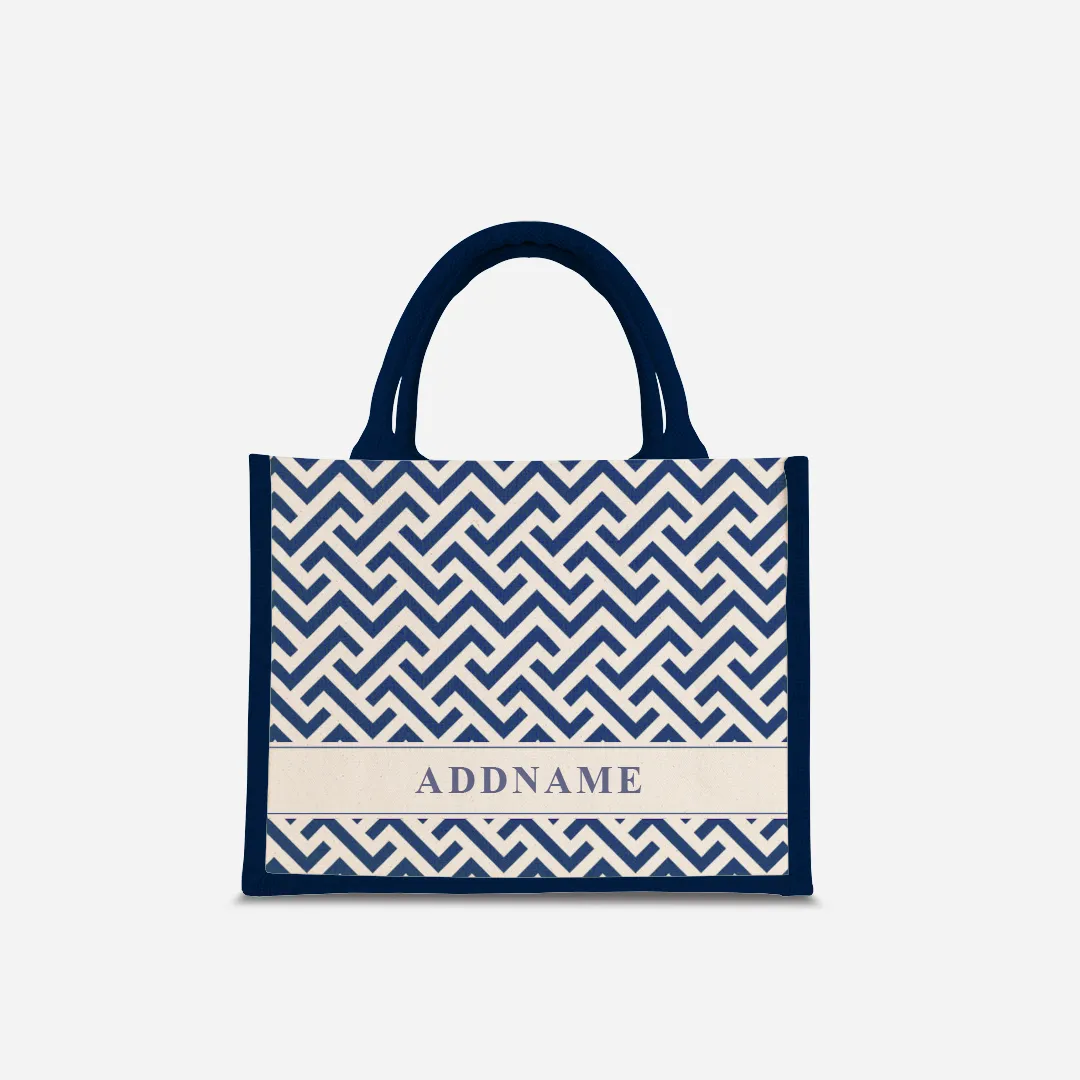 AUFBAU Series - Prussian Blue Jute Bags