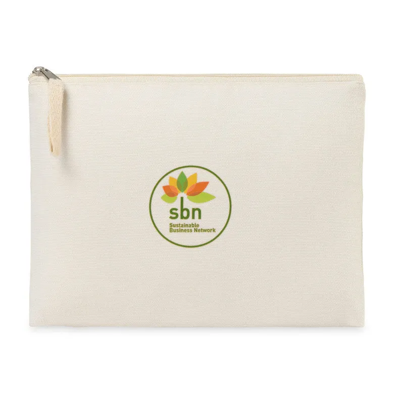 AWARE™ Recycled Cotton Zippered Pouch