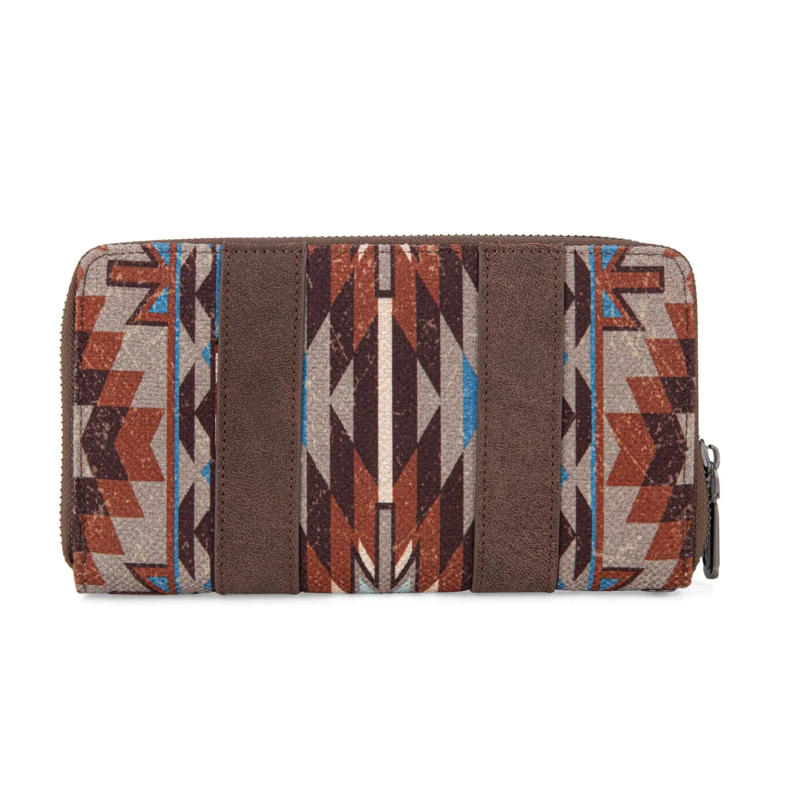 Aztec Canvas Wallet - Coffee