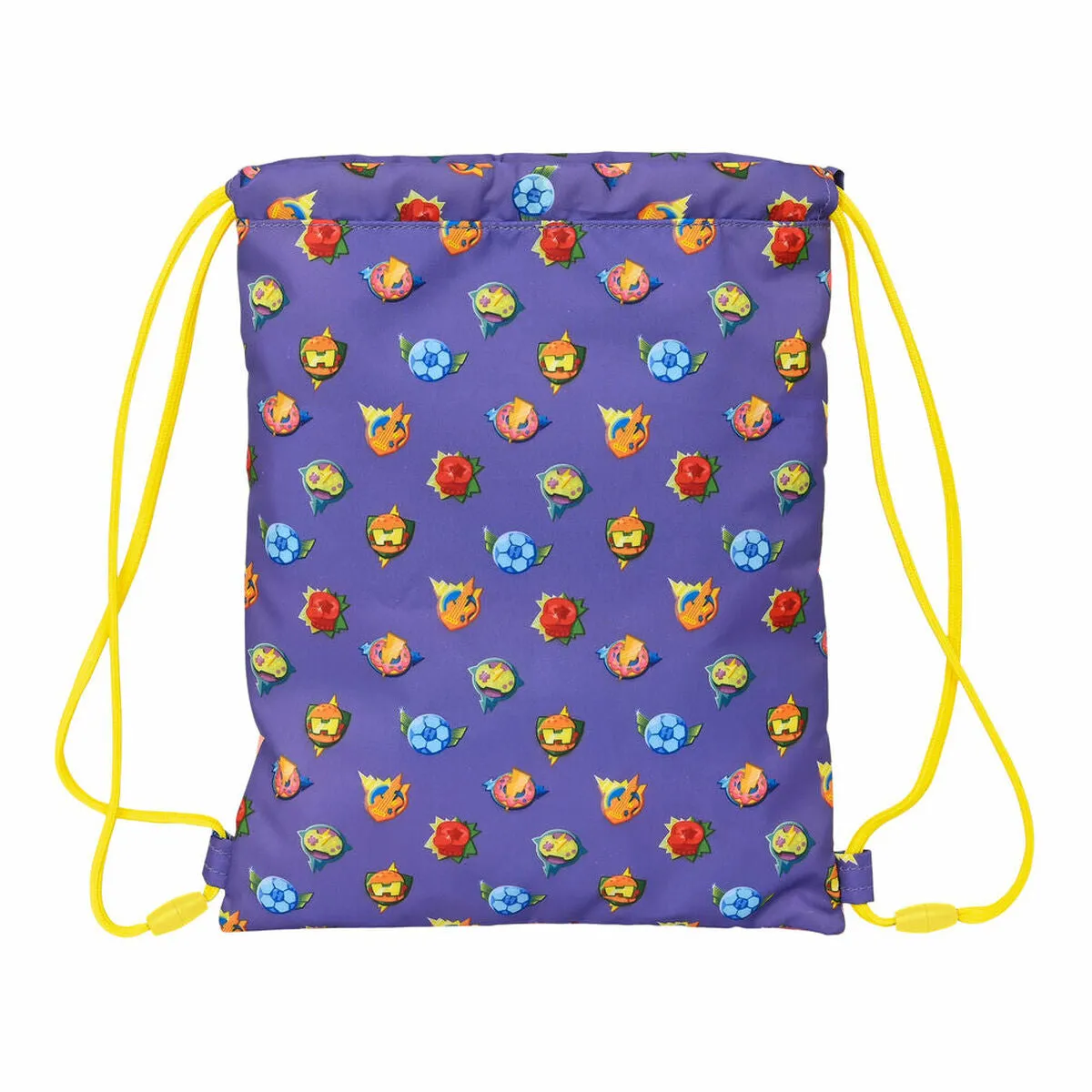 Backpack with Strings SuperThings Guardians of Kazoom Yellow Purple 26 x 34 x 1 cm