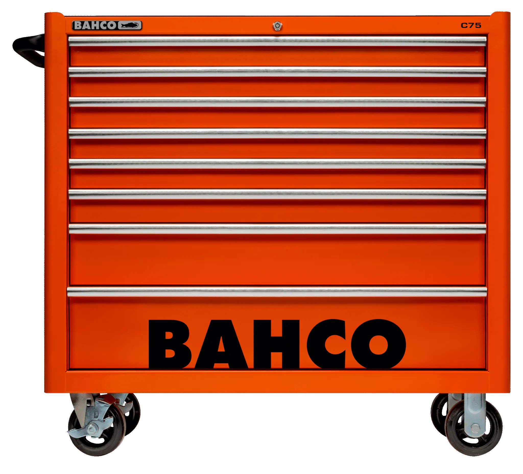 Bahco 1475KXL8 C75 8 Drawer 40" Orange Classic Mobile Roller Cabinet