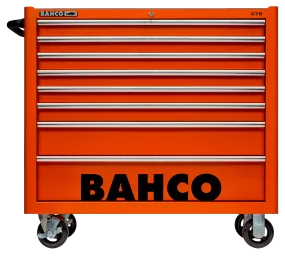 Bahco 1475KXL8 C75 8 Drawer 40" Orange Classic Mobile Roller Cabinet