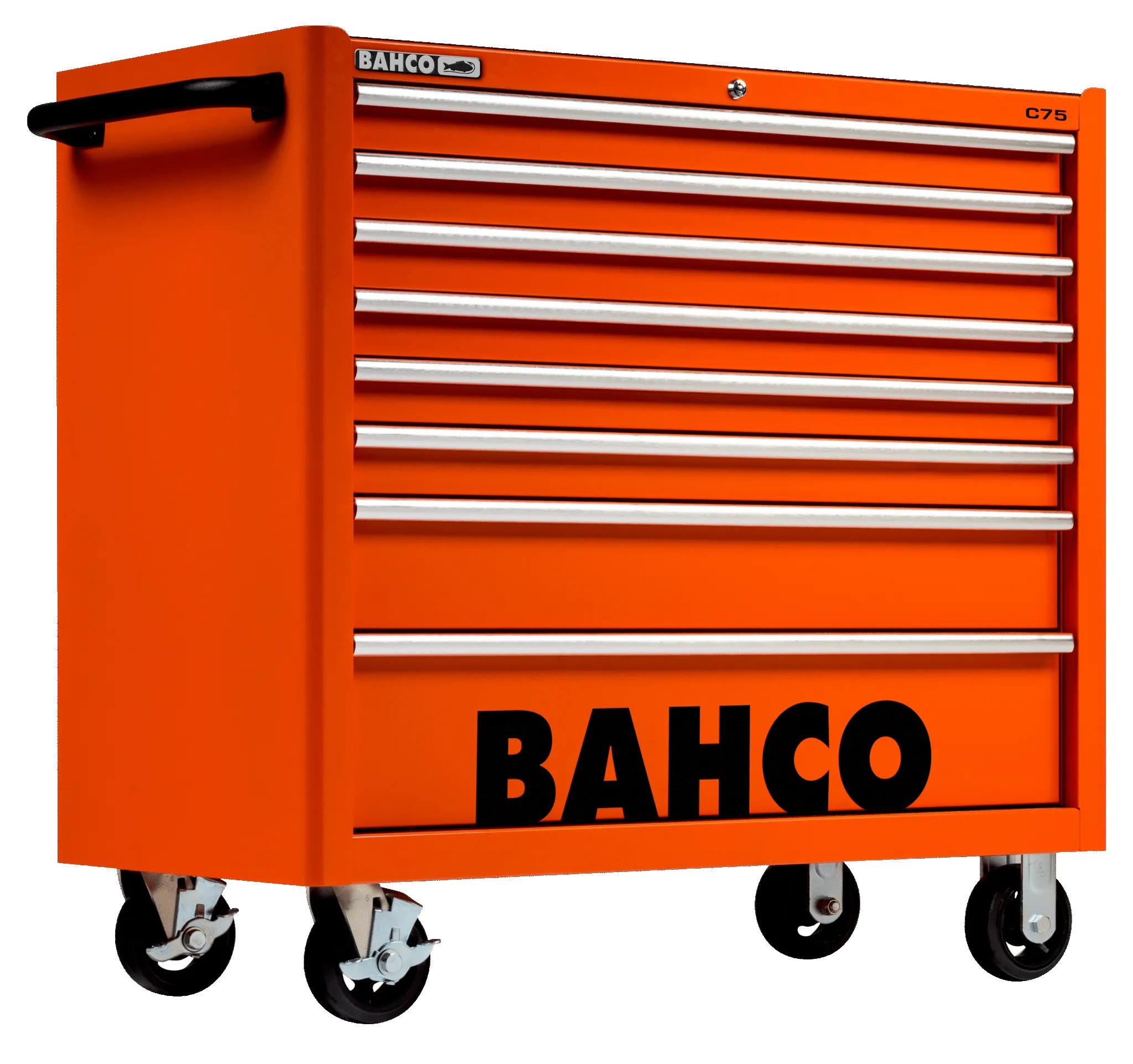 Bahco 1475KXL8 C75 8 Drawer 40" Orange Classic Mobile Roller Cabinet