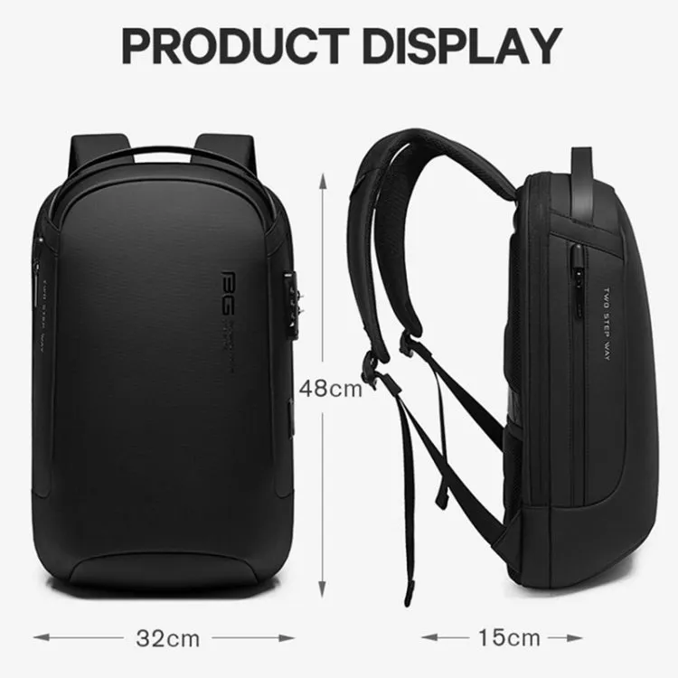 Bange BG-7225 Men Waterproof Anti-theft Backpack, Size: 48 x 32 x 15cm(Black)