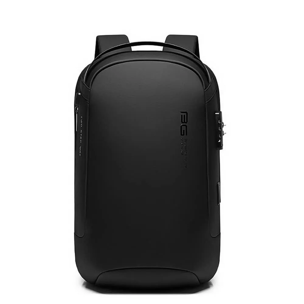 BANGE Water Resistant Anti-Theft Unisex Travel Laptop Backpack With Usb Charging And Password Number Lock (Black) (Small Size) 20 Litre