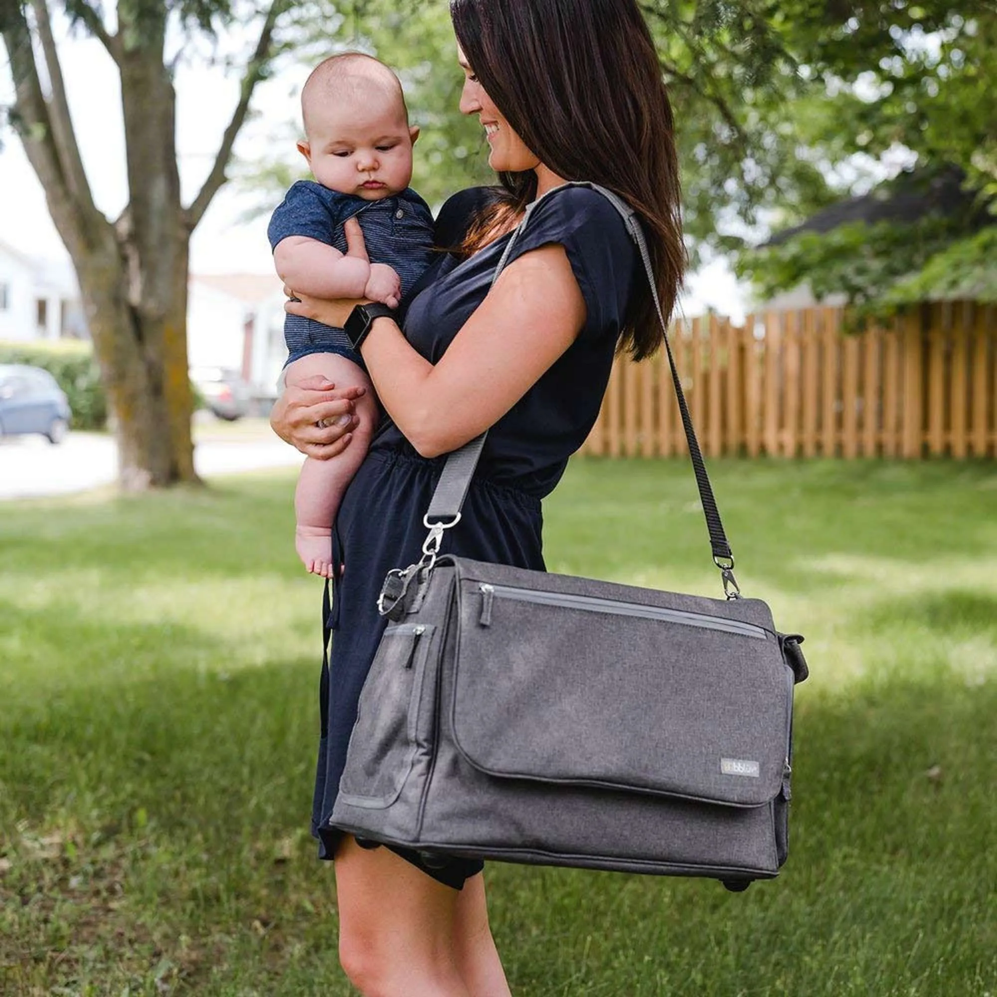 bblüv Ultra Diaper Bag -Charcoal