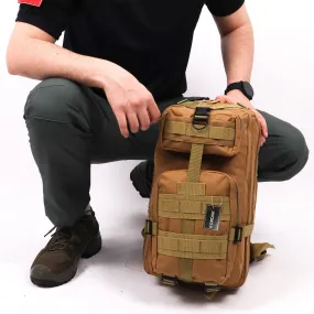 Beige Functional Hiking Tactical Backpack - 30 Liter Bag