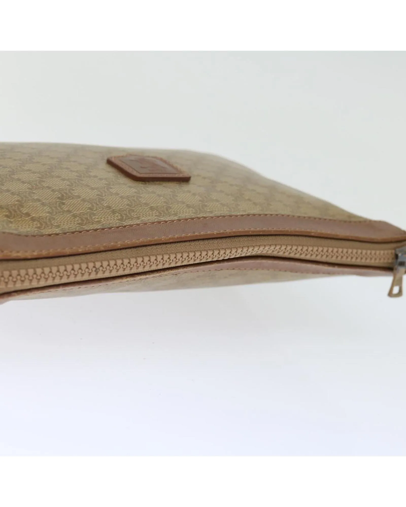 Beige Macadam Canvas Clutch Bag - Made in Italy (SKU: 72478)