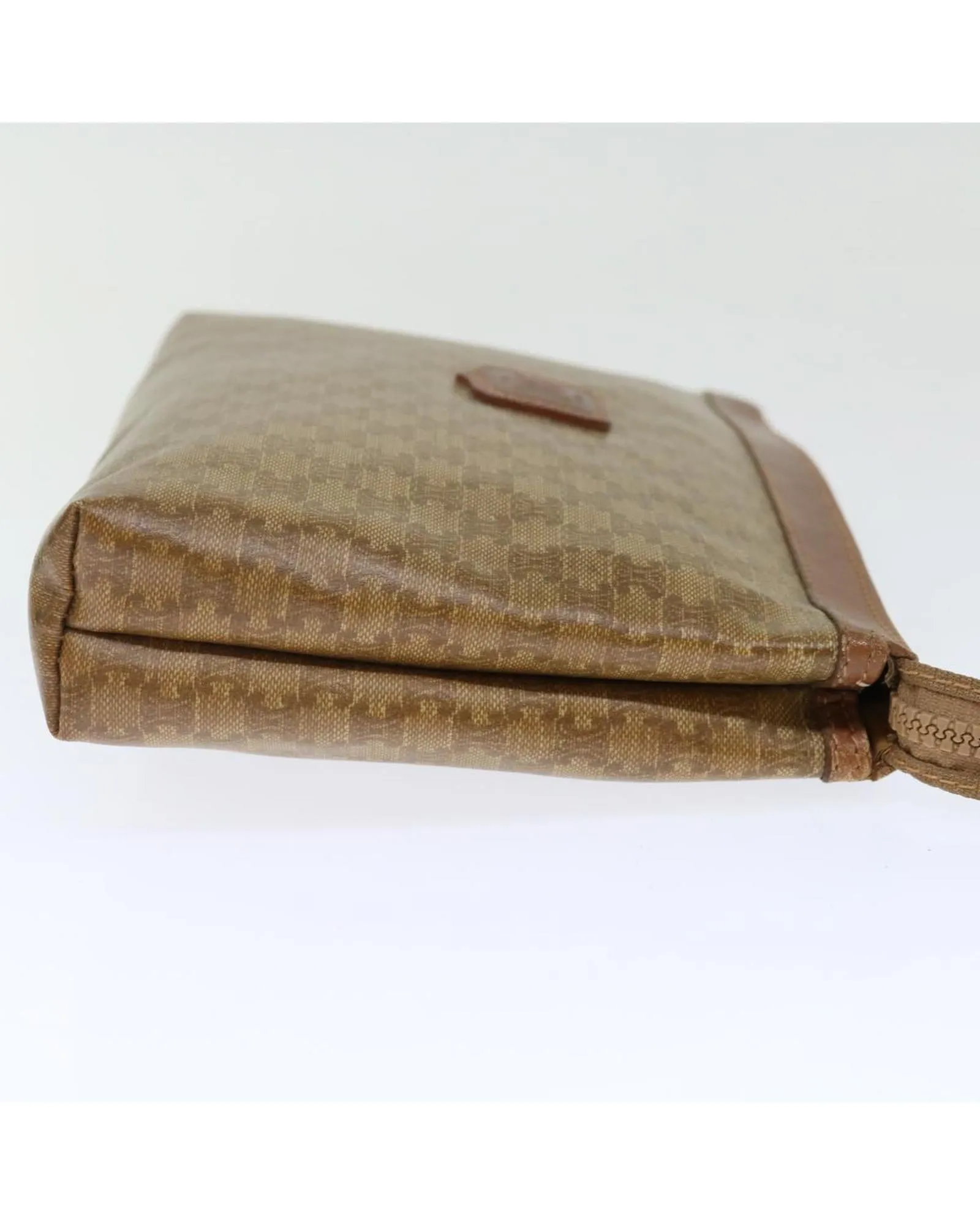 Beige Macadam Canvas Clutch Bag - Made in Italy (SKU: 72478)