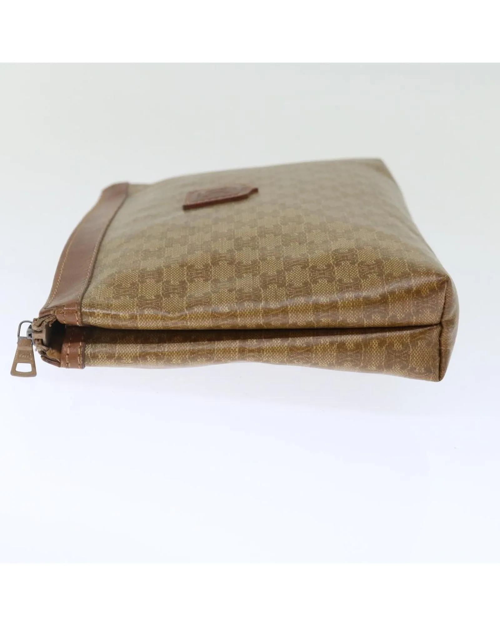 Beige Macadam Canvas Clutch Bag - Made in Italy (SKU: 72478)