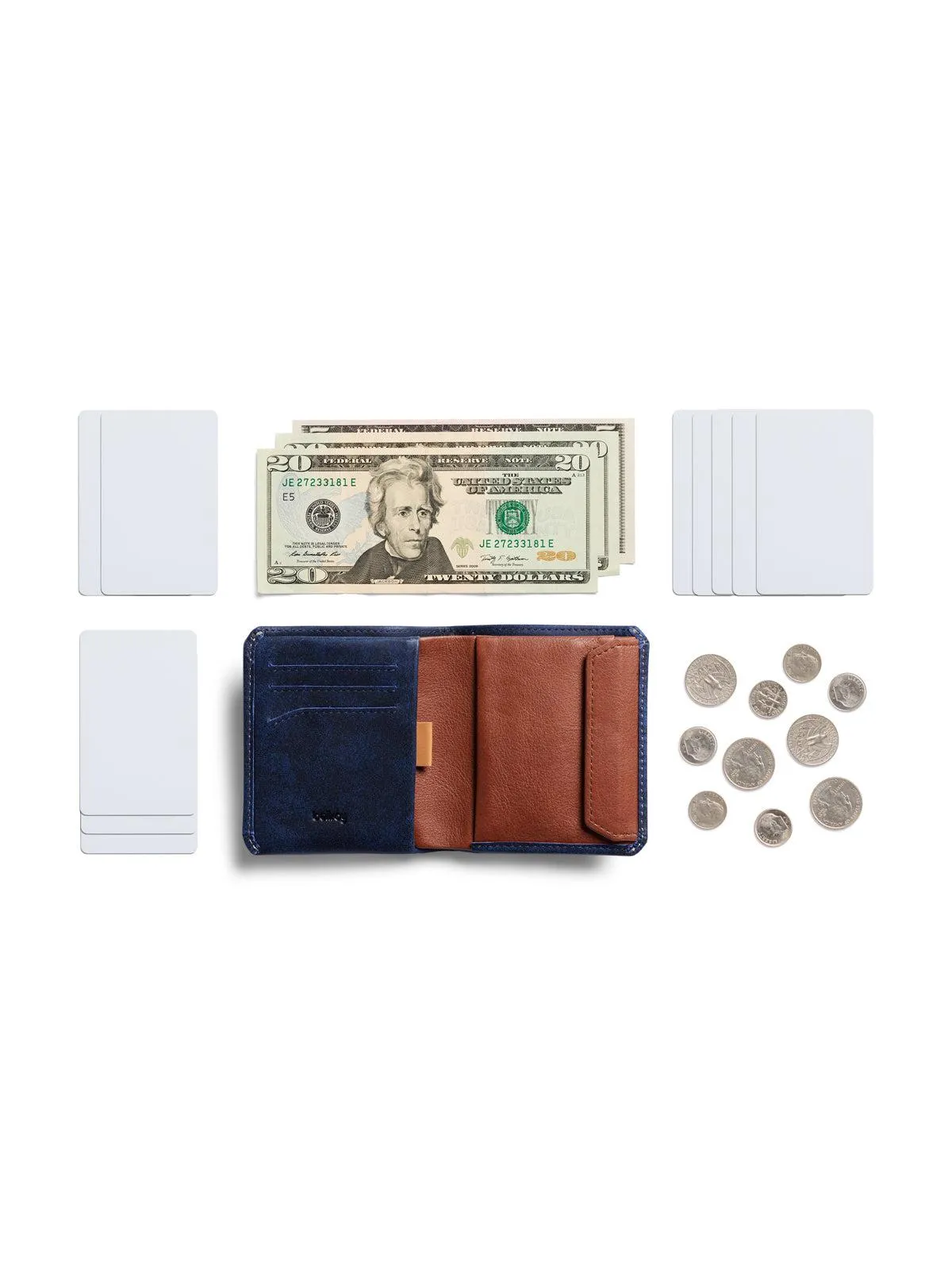 Bellroy Coin Wallet Ocean RFID