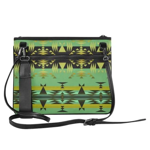 Between the Mountains Sage Slim Clutch Bag