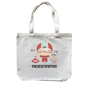 Birthday Cars Race Racer Boy Ready Set Go Addname Canvas Bag