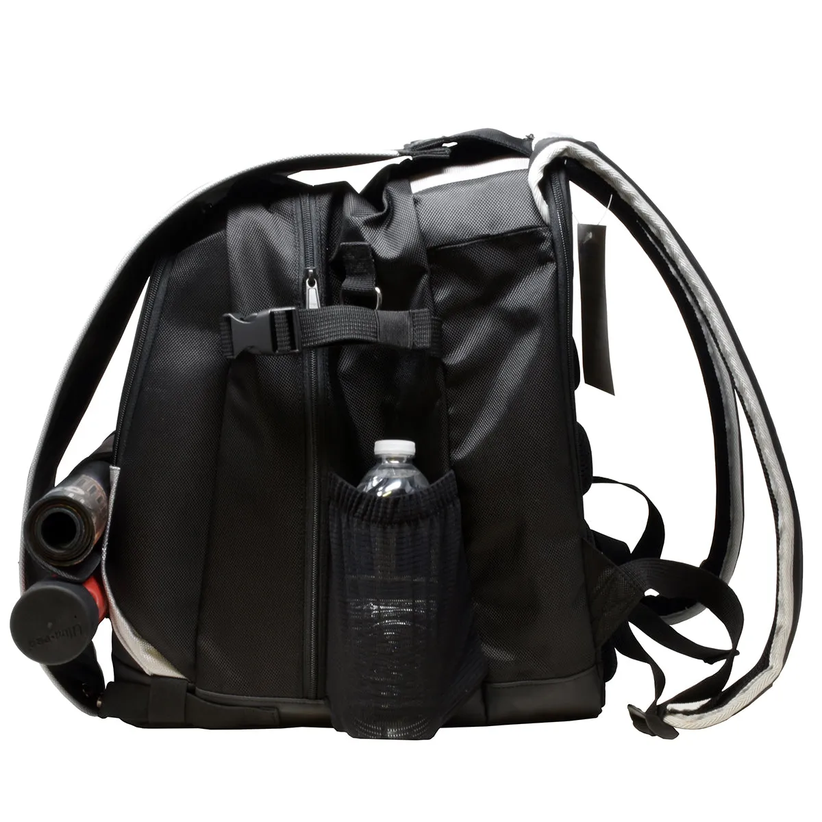 Black Citadel Backpack with Silver Trim