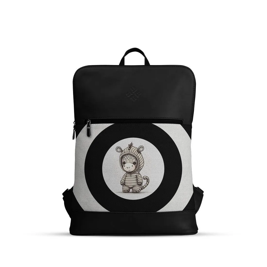 Black Orbit Laptop Backpack Zebra