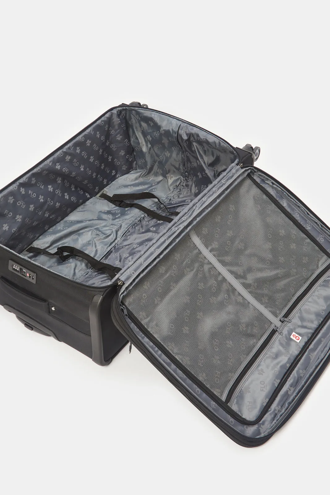 Black Soft Trolley Luggage (20 Inch)