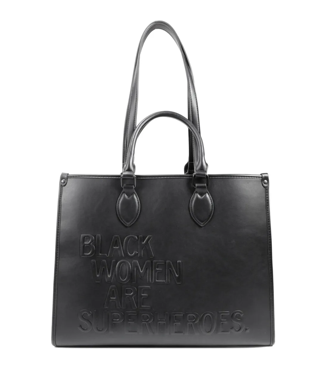 Black Women Are Superheroes Embossed Tote