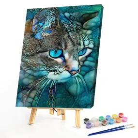 Blue Cat-Paint by Numbers 40*50cm