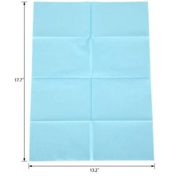 Blue Medical Dental Bib 13x18" (50pc/pkg)