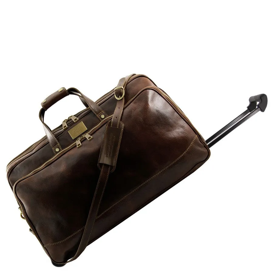 Bora Bora Small Leather Trolley Bag