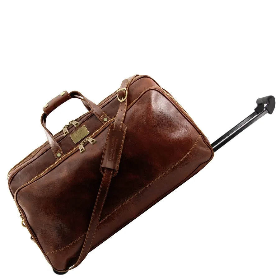 Bora Bora Small Leather Trolley Bag