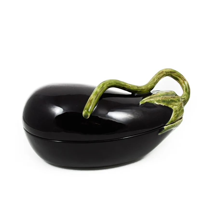 Bordallo Pinheiro Aubergine Dish, 28cm