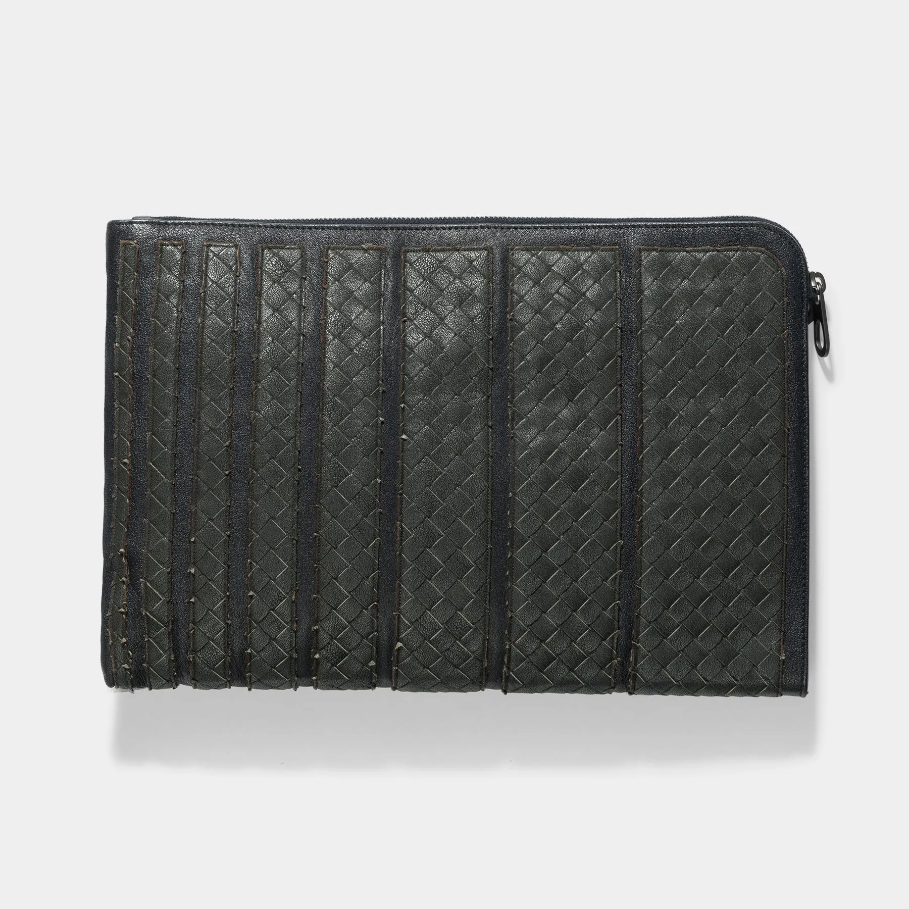 Bottega Veneta "GREY" Intrecciato Document Case